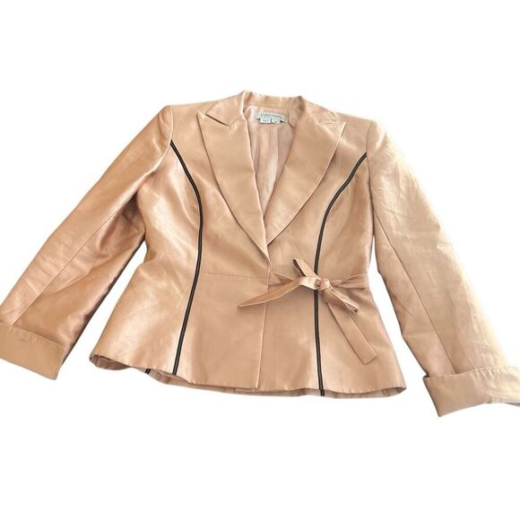 Kay Unger Blazer pink Mist Silk Blend size 2 - Picture 1 of 6